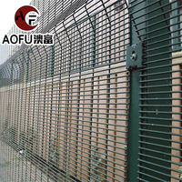 Fabricant ODM/OEM – Clôture en panneaux 358 anti-escalade verte en fil d'acier galvanisé et thermolaqué de haute qualité pour extérieur