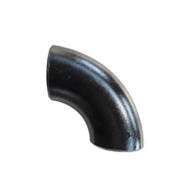 1/2 "ukuran kecil las bokong hitam siku mulus pipa siku