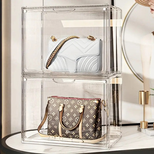 Nhà Máy Trực Tiếp Trong Suốt Có Thể Gập Lại Lưu Trữ Tủ Stackable Chống Bụi Kệ Đơn Vị Đặt Hàng Số Lượng Lớn Giảm Giá FDA Phù Đối Với Trang Chủ - Product Image 4