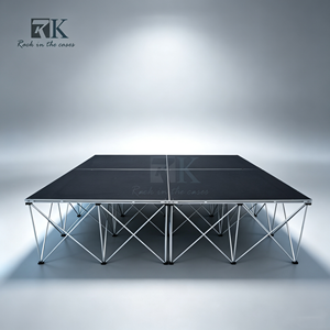 Plateforme de scène extérieure légère et mobile pour événements, concerts, mariages, plateforme de scène pliable en alliage d'aluminium pour événements - Product Image 1