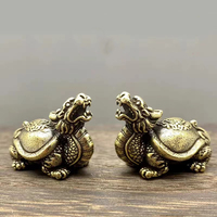 Modèles d'animaux en laiton : Crabe, Tortue, Grenouille, Tortue de mer – Statues vintage de collection, couleur personnalisée, décoration 3D pour la maison