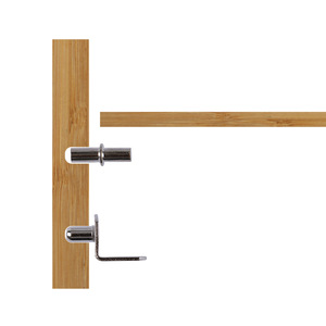 Nuevo listado Multifuncional Simple Hierro Muebles Hardware Eje Soporte de vidrio Soporte laminado Conectores Soportes de estante - Product Image 4