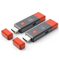 50m untuk HDTV adaptor perpanjangan nirkabel 1080P AV Dongle untuk Laptop TV proyektor & Monitor Plug Play aksesori Audio & Video