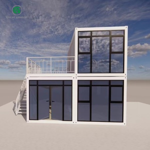 Wadah Modular dapat digerakkan rumah kecil portabel rumah kandang pengiriman Prefab dengan ukuran fleksibel - Product Image 2