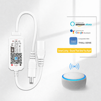 Contrôleur de variateur de lumière LED monochrome DC 12-24V avec WiFi et Bluetooth, interrupteur de minuterie intelligent via application, télécommandable