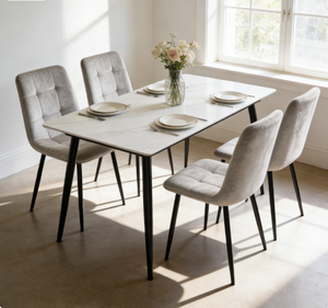 Silla <span class=keywords><strong>de</strong></span> Comedor <span class=keywords><strong>de</strong></span> Tela <span class=keywords><strong>de</strong></span> Terciopelo Premium con Patas <span class=keywords><strong>de</strong></span> Metal <span class=keywords><strong>de</strong></span> Latón Contemporáneas, <span class=keywords><strong>Sillas</strong></span> <span class=keywords><strong>de</strong></span> Comedor para Comedor, Sala <span class=keywords><strong>de</strong></span> Estar, Hogar - Product Image 1