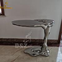 Offre Spéciale nouveau Design 304/316SS maison décor intérieur meubles doré rectangulaire luxe moderne en acier inoxydable Centre Table basse