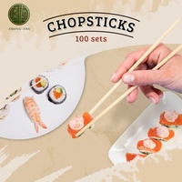 Baguettes jetables rondes en bambou pour la restauration, vente en gros, matériel de table pour services alimentaires, sushi, ramen, cuisine asiatique
