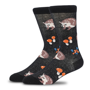 Vente en gros de <span class=keywords><strong>chaussettes</strong></span> habillées pour femmes, en coton unisexe, pour hommes, avec motif de <span class=keywords><strong>renard</strong></span>, hérisson, nouveauté amusante - Product Image 4