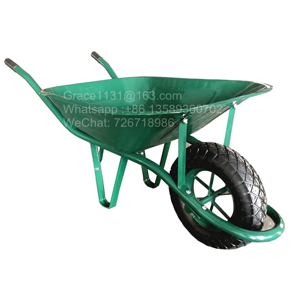 French model wheelbarrow with 4.00-8 air wheel garden wheel barrow cheap price wheelbarrows WB6400