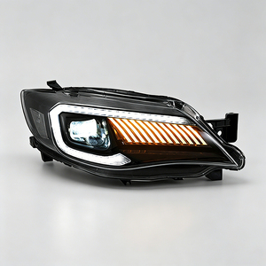 Gruppo Fari a LED per Subaru Impreza WRX <span class=keywords><strong>Sti</strong></span> <span class=keywords><strong>2008</strong></span>-2014, LED DRL, Indicatori di Direzione, Lente Proiettore, Accessori Auto, Faro Anteriore - Product Image 1