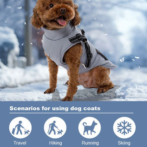 Toptan özel <span class=keywords><strong>Pet</strong></span> köpek giysileri ucuz fiyat fermuar kolsuz yastıklı kış köpek ceket <span class=keywords><strong>Pet</strong></span> köpek aşağı ceketler giysileri - Product Image 3