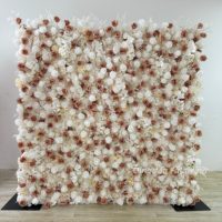 Décorations de mariage de haute qualité, fournitures de décoration murale florale 3D verte, mur de roses pour la décoration de la maison et des mariages