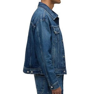 100% Cotton <b>Winter</b> Denim <b>Jacket</b> for Men Casual Patchwork Breathable & Eco-Friendly High Quality <b>Waterproof</b> Anti-Uv - Product Image 5