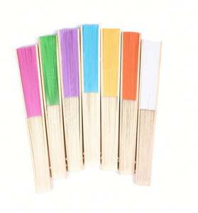 Abanicos de Bambú Rosa Personalizables, Diseño Plegable Ecológico, Técnica DIY con Flores para Bodas, Fiestas, Regalo Decorativo - Product Image 4