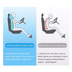 Almohada de Soporte Lumbar Jiyimei General Motors, Almohada Transpirable para el Cuello, Cojín de Espuma Viscoelástica Suave para Soporte de Espalda, Juego de Almohadas de Descanso para Asiento - Product Image 6