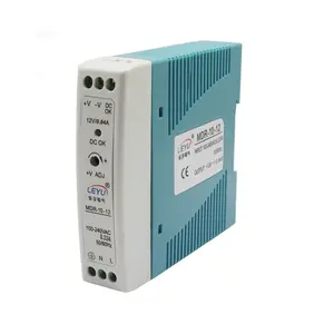 MDR-10-12 Industriële Voeding 110V 220V Ac Naar Dc 12V 24V 48V 10W 12V Plastic Behuizing Din Rail Voeding