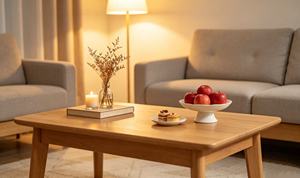 Modern Solid Wood Coffee <b>Table</b> Scandinavian Design Living Room Furniture Decorative Minimalist Style - Product Image 6