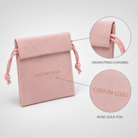 Sacs en papier kraft avec cordon de serrage, personnalisables avec logo, pour bijoux, bonbons, mariage, fête, emballage de cadeaux