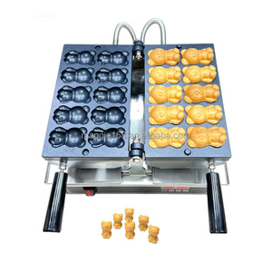 Đôi lật thương mại sử dụng kỹ thuật số hiển thị nóng bán điện mini Panda Waffle 10 lỗ không dính trứng Waffle Máy làm - Product Image 1