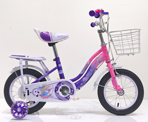 <span class=keywords><strong>Bicicleta</strong></span> Infantil de Una Velocidad con Marco de Acero de 12, 14 y 16 Pulgadas, con Ruedas de Entrenamiento, Regalo Ideal para Niñas de 3 a 9 <span class=keywords><strong>Años</strong></span> - Product Image 3