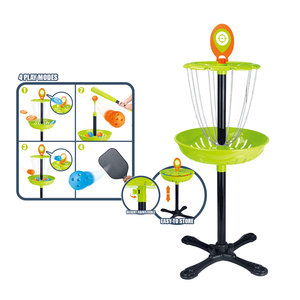 Juego de <span class=keywords><strong>3</strong></span> en 1 para Niños al Aire Libre: Disco de Golf, Palas de Pickleball y Bate de Béisbol, Juguetes Deportivos Familiares para Jardín, Seguros y Duraderos de PP - Product Image 2