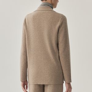 Cardigan da <span class=keywords><strong>donna</strong></span> in cotone e lana tinta unita semplice abito autunnale caldo elegante nuova giacca maglioni - Product Image 4