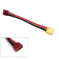 Connecteurs adaptateurs XT60 EC5 EC3 T Deans 4.0mm 3.5MM JST SM Tamiya Femelle vers Mâle 10 12 14 16Awg 10cm pour batterie Lipo RC