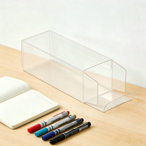 Boîte d'emballage rectangulaire en PVC transparent recyclable sur mesure, impression dorée, qualité alimentaire, pour cadeaux, artisanat, gâteaux, <span class=keywords><strong>poudre</strong></span> <span class=keywords><strong>libre</strong></span> - Product Image 5