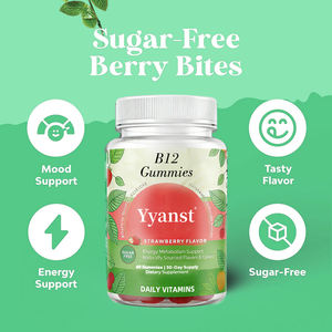 Gomitas de Vitamina B12 Sin Azúcar de Marca Privada de Alta Calidad, Favorecen el Estado de Ánimo Saludable y Proporcionan Energía - Product Image 3