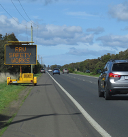 Panneau d'affichage LED matriciel flexible à messages variables, monté sur remorque, solaire, pour signalisation routière, couleur ambre, étanche IP58