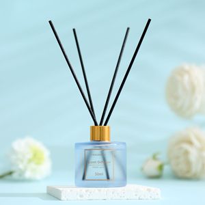 Ambientador <span class=keywords><strong>de</strong></span> Aromaterapia sin Fuego <span class=keywords><strong>de</strong></span> Larga Duración, Botella <span class=keywords><strong>de</strong></span> Vidrio Cilíndrica, Ambientador para Dormitorio, Hogar, Baño, Inodoro, Desodorante - Product Image 2