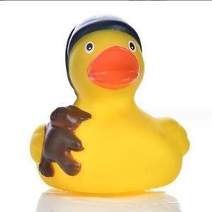 Regalo promocional de Navidad pato de goma amarillo flotante juguete de baño de Navidad bebé pato amarillo juguete para niños para jugar con agua - Product Image 1