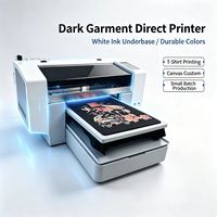 2 cabezales automáticos nuevos para impresora DTG de inyección de tinta, máquina de impresión textil de alta velocidad de una sola estación para telas, 40x50cm, con motor