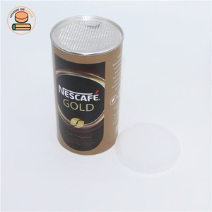 Embalaje de latas de papel compuesto, respetuoso con el medio ambiente, para Chocolate, Café en polvo, tubo de papel Kraft - Product Image 2