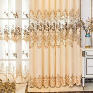 Cortinas de Ventana y Sábanas de Chenilla Hechas a Medida con Cortinas a Juego para la Sala de Estar, Bordadas - Product Image 2