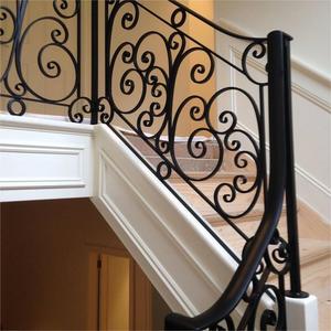 Custom Wrought Iron Spiral/Curved Staircase Handrail Elegant Balustrades &amp; Handrails Design - Product Image 6