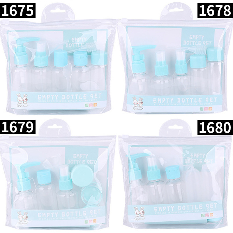 Mini Spray Travel Size Bottles Set Travel Kit Bottle Plastic Cosmetic Bottle Sets