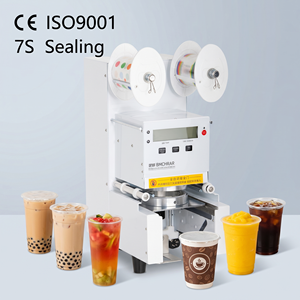 Machine <span class=keywords><strong>de</strong></span> scellage thermique automatique numérique intelligente pour films en rouleau, idéale pour les gobelets et cartons <span class=keywords><strong>de</strong></span> boissons, <span class=keywords><strong>de</strong></span> thé au lait, à économie d'énergie - Product Image 3