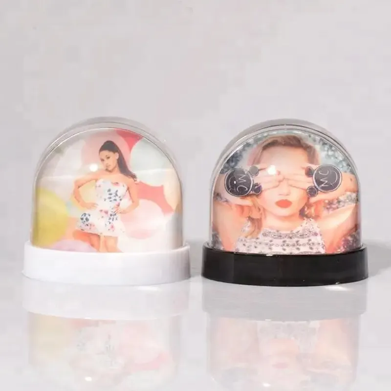 Atacado Blanks Personalizado Sublimação Snow Globe Photo Frames Para Decoração De Casa