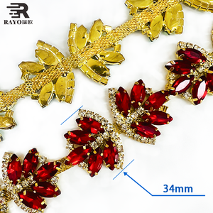 Honor of Crystal Glass strass rhirestone a catena per abito da <span class=keywords><strong>sposa</strong></span> stile Flatback accessori per camicie scarpe da <span class=keywords><strong>sposa</strong></span> - Product Image 4