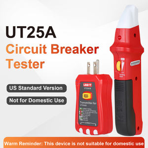 UT25A เครื่องตรวจหาฟิวส์ไฟฟ้าแบบใช้แบตเตอรี่ เครื่องทดสอบเต้ารับ GFCI พร้อมไฟ LED ใช้งานอุตสาหกรรม - Product Image 4