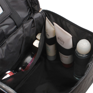 Customized Women Multifunctional Quilting <b>Mirror</b> Cosmetic <b>Bag</b> Case Black Quilted <b>Makeup</b> Storage <b>Bag</b> <b>with</b> Zipper - Product Image 5