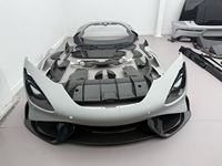 Kit carrosserie pour McLaren 720s, style 765 LT, en fibre de carbone sèche, comprenant pare-chocs avant, diffuseur arrière, jupes latérales, aileron, embouts d'échappement