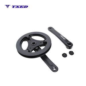 <span class=keywords><strong>Pédalier</strong></span> de <span class=keywords><strong>vélo</strong></span> de route BMX à quatre coins en forme de cœur 3/32"x42T X170MM X9/16" avec disque denté noir en aluminium anodisé léger - Product Image 6