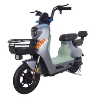 Scooter électrique léger avec roues de 14 pouces, moteur sans balais de 350 W, batterie au plomb-acide, siège réglable et écran LED
