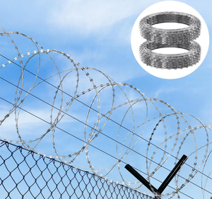 Alambre de Púas Tipo <span class=keywords><strong>Concertina</strong></span> B113, Económico y de Venta Caliente, para Cercas de Seguridad, Alambre de Acero, 500 mm por Rollo, Anti-Escalada - Product Image 2