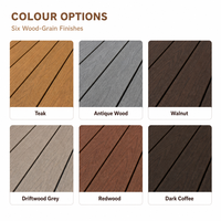 Planches de terrasse en composite WPC solide, résistantes à l'humidité, pour hôtel, spa, piscine, jardin extérieur