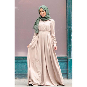 <span class=keywords><strong>Abaya</strong></span> Modesta di Dubai per Donne Musulmane, Alta Qualità, Tinta Unita, Maniche Lunghe, Vestito Casual ODM - Product Image 5