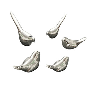 Sculptures d'oiseaux abstraites en acier inoxydable, art de la sculpture européenne et américaine, 68x32x38mm, pour la décoration du salon - Product Image 5